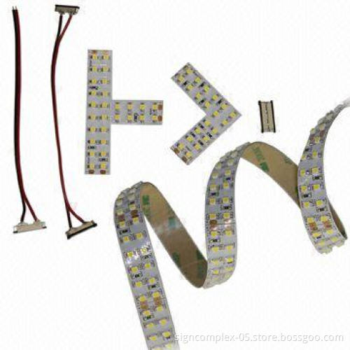 High-brightness LED Strips, L- and T-shaped Connectors, User's Can Install X-ribbon Around the Crown